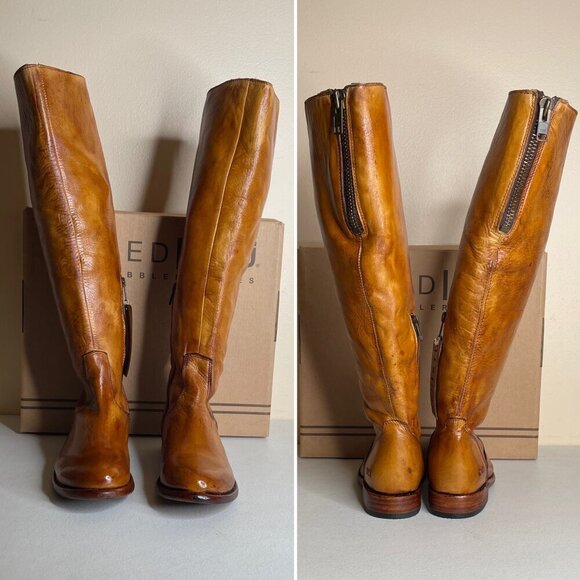 BED STU Tess Windsor Tan Riding Boots Size 8.5 - Picture 6 of 16